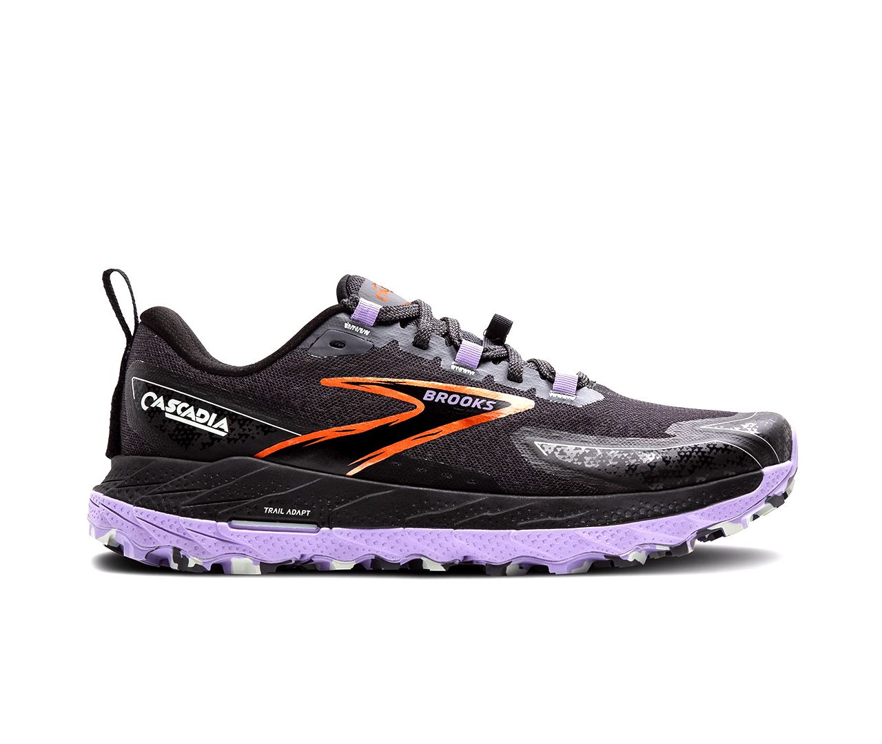 Brooks Cascadia 18 Womens D Width Ebony Lavender